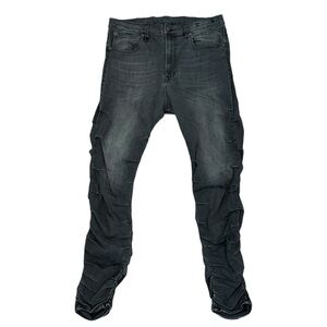 R13 Mens Zane Black Clean Skinny Fit Jeans